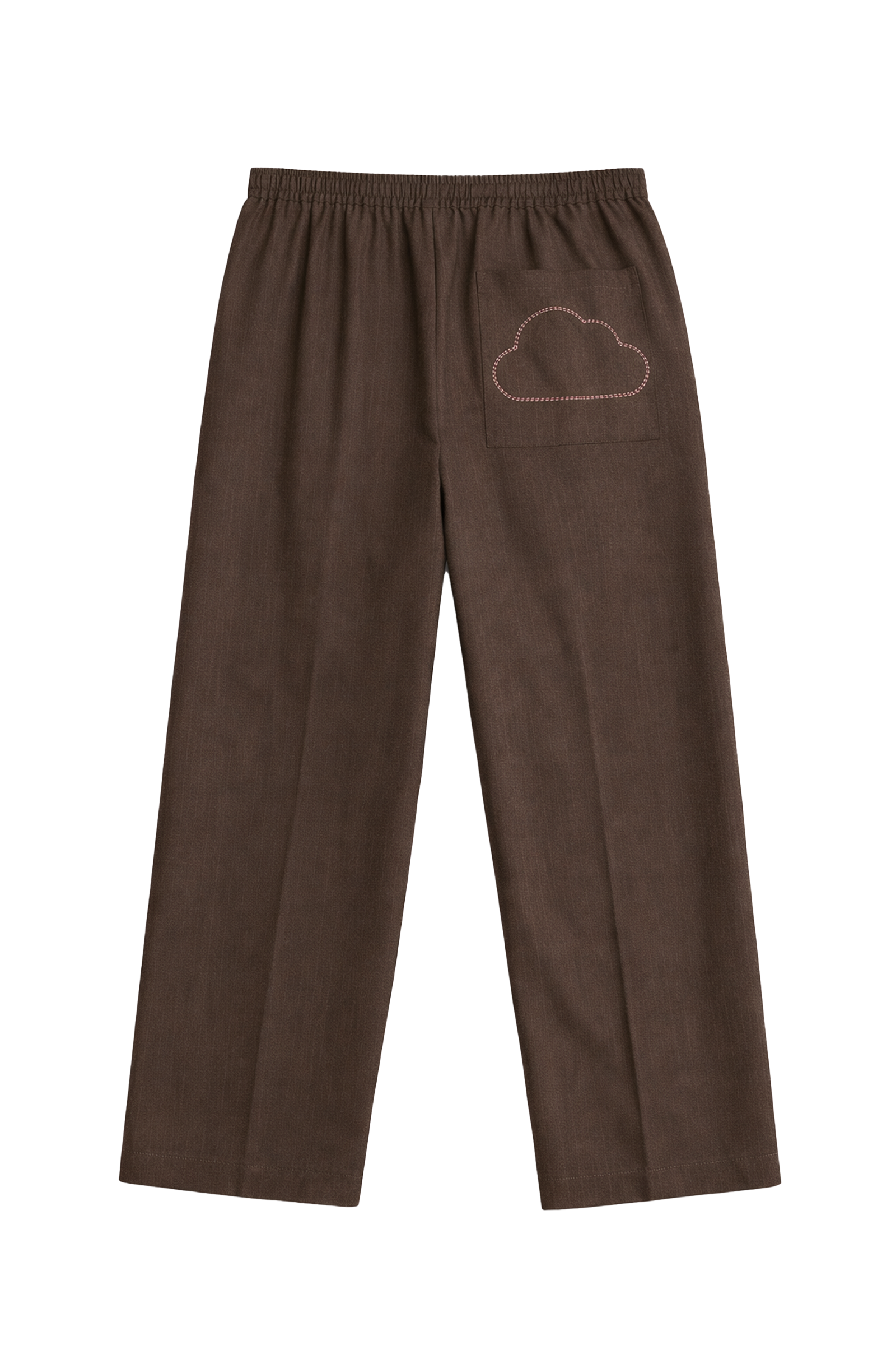 Pinstripe Double Pleated Suitpants Brown (Preorder)