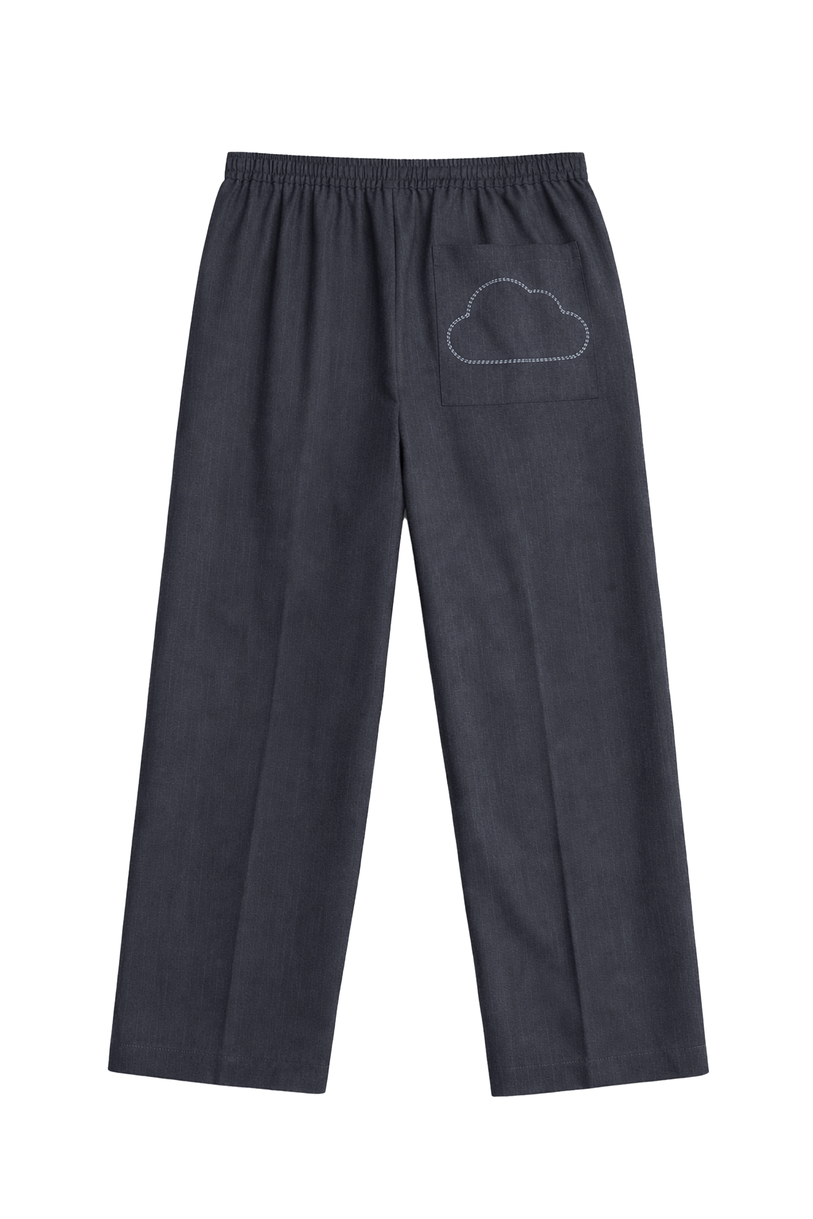 Pinstripe Double Pleated Suitpants Grey (Preorder)