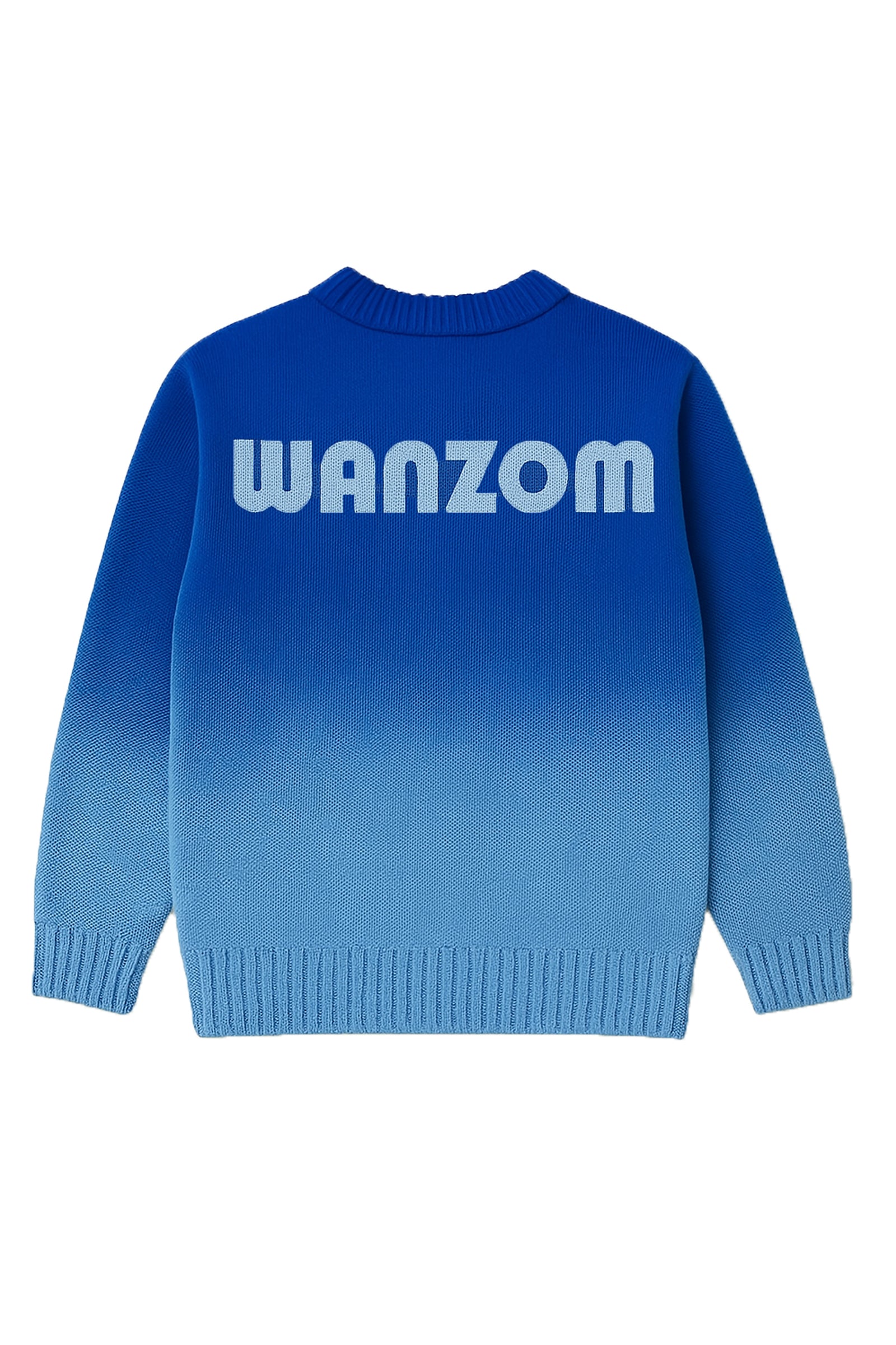 Wanzom Dyed Knitted Sweat Blue